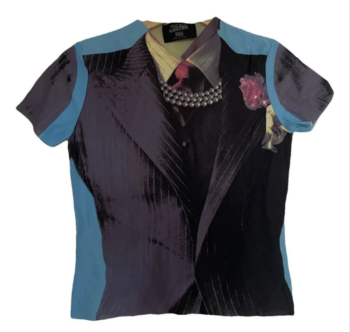 Jean Paul Gaultier Jean Paul Gaultier suit jacket printed top Size S / US 4 / IT 40 - 1 Thumbnail