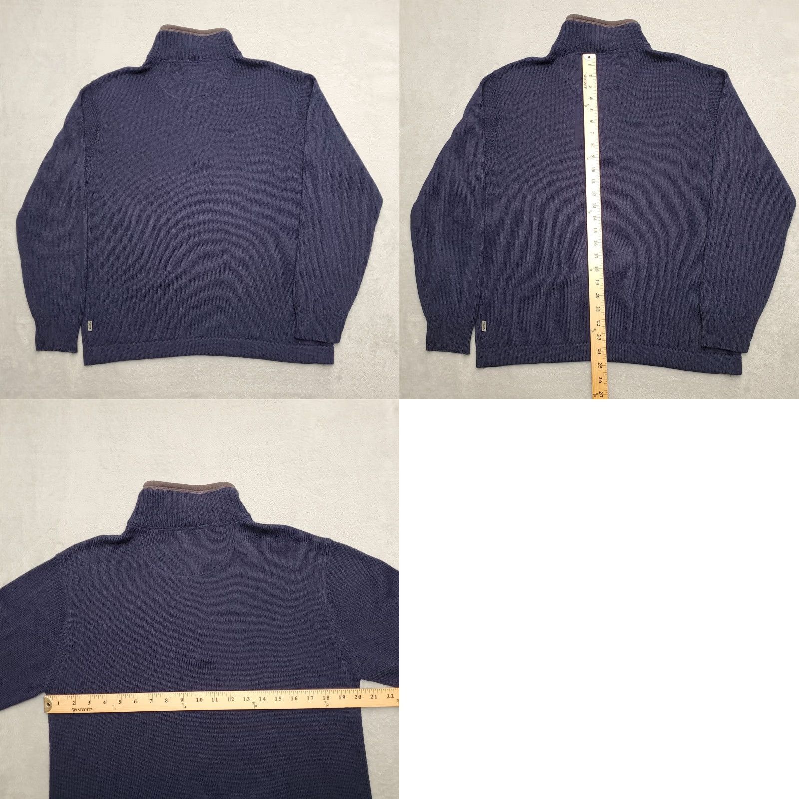 The North Face The North Face Mens Sweater Pullover 1/4 Zip Blue Wool Blend M Size Clothing Outdoors Casual Mens Size US M / EU 48-50 / 2 - 8 Thumbnail