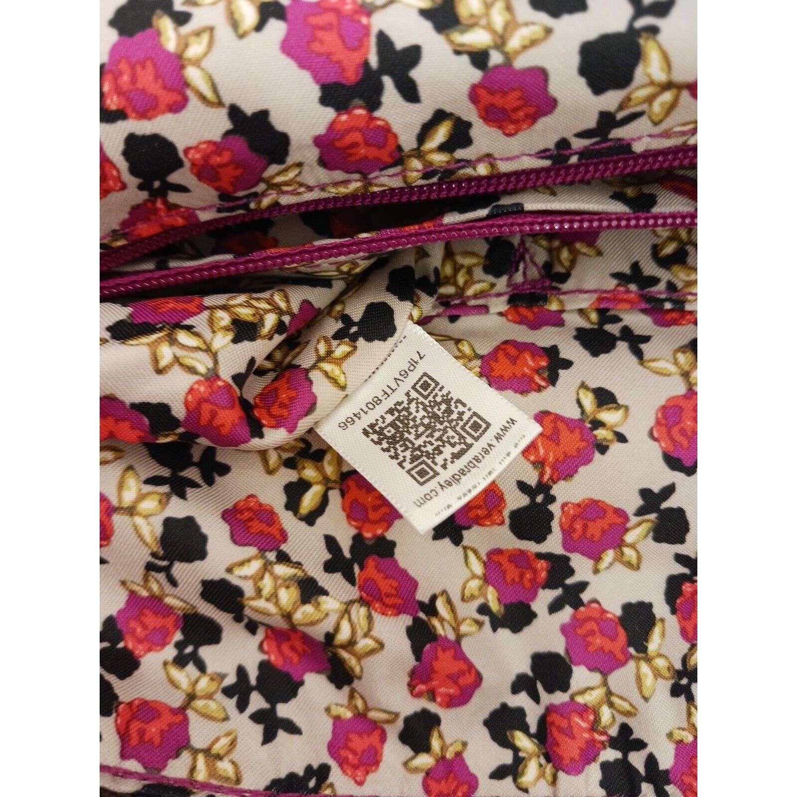 Vera Bradley VERA BRADLEY CROSSBODY Pink Orange Shoulder Bag Houndstooth Size ONE SIZE - 11 Thumbnail