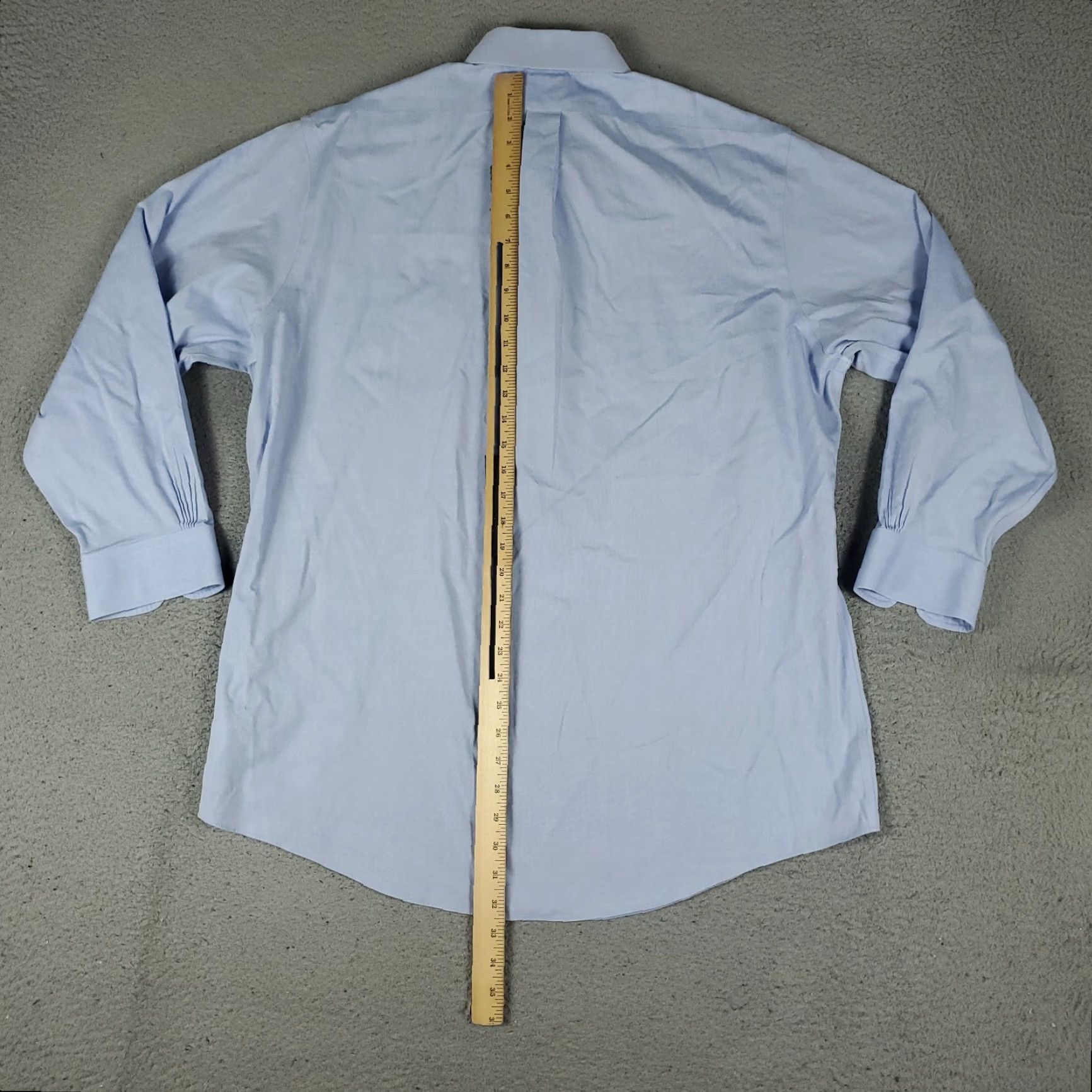 Brooks Brothers Brooks Brothers Shirt Mens 17 Blue Regent Dress Button Up Long Sleeve Regular 100% Cotton Blue Classic Modern Preppy Wedding Men Mens Size 46R - 3 Thumbnail