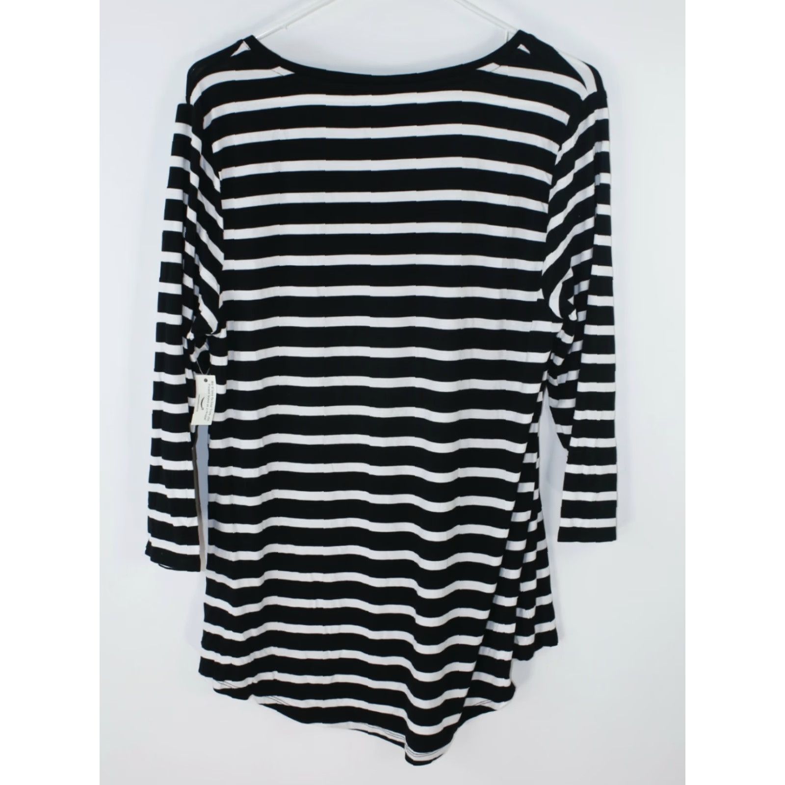 Essentials Essentials Womens Long Sleeves Round Neck Black Top L Large NWT Comfort Casual Shirt Size XL / US 12-14 / IT 48-50 - 3 Thumbnail