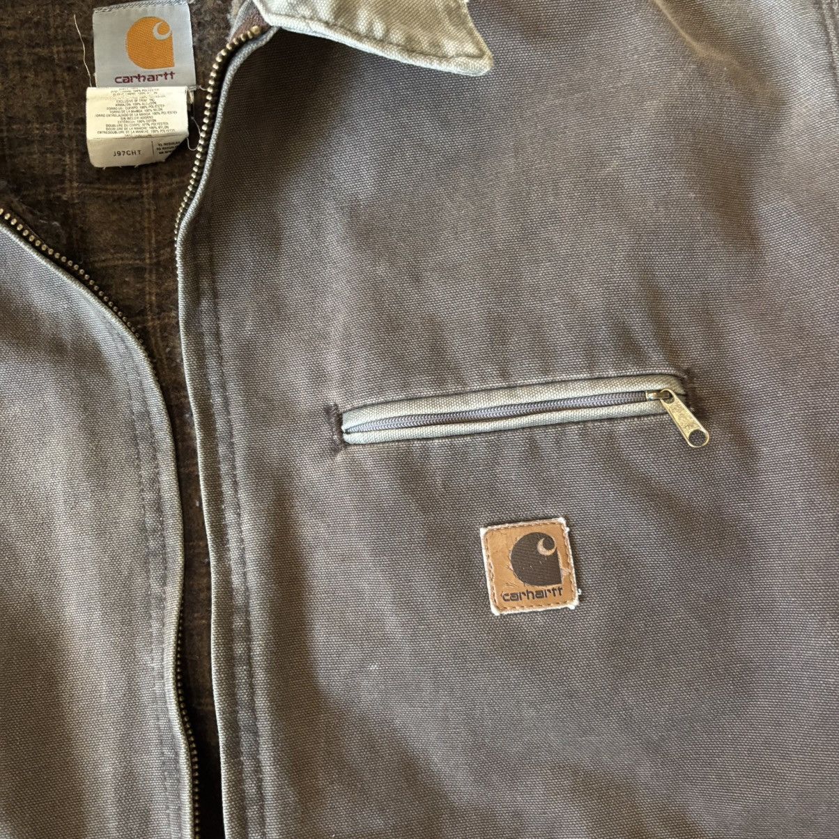 Carhartt Carhartt Detroit Jacket J97CHT Vintage Plaid Blanket Lined Size US XL / EU 56 / 4 - 3 Thumbnail