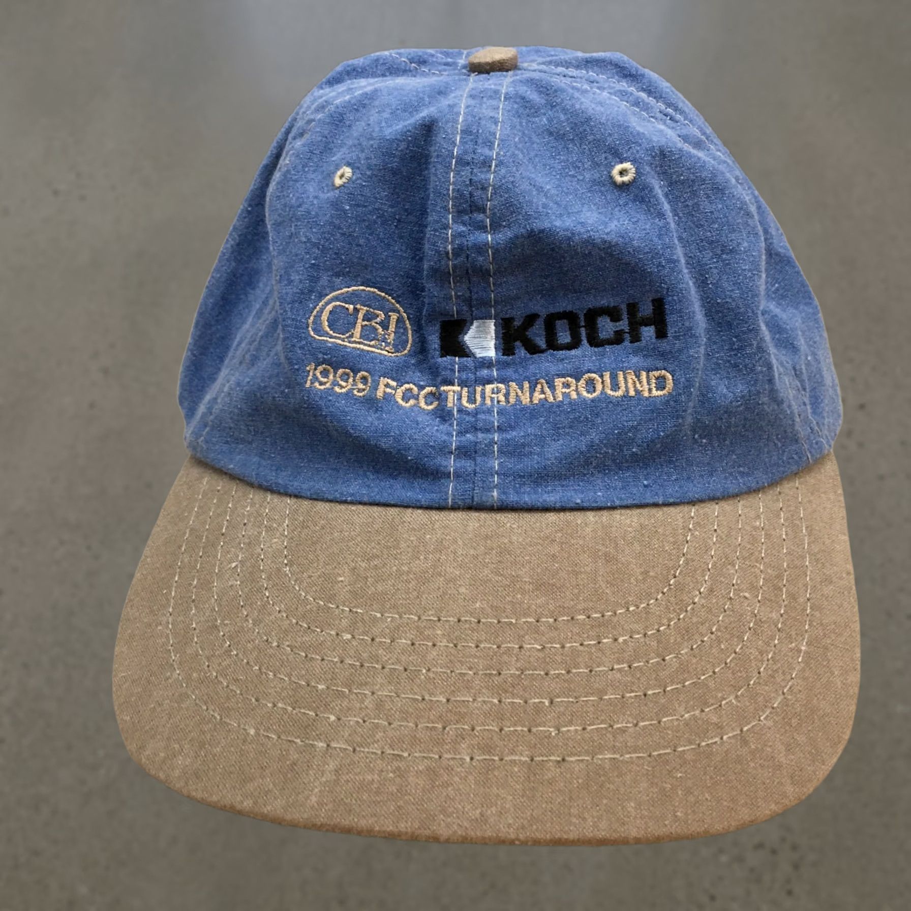 Vintage KOCH Baseball Cap Hat Mens One Size Blue Adjustable Cap Casual Hat Size ONE SIZE - 1 Thumbnail