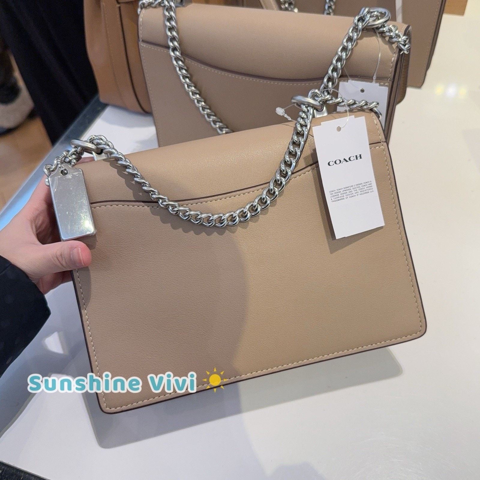 Coach NWT COACH Klare Crossbody Bag CY678 Silver/Sand/Taupe Size ONE SIZE - 5 Thumbnail