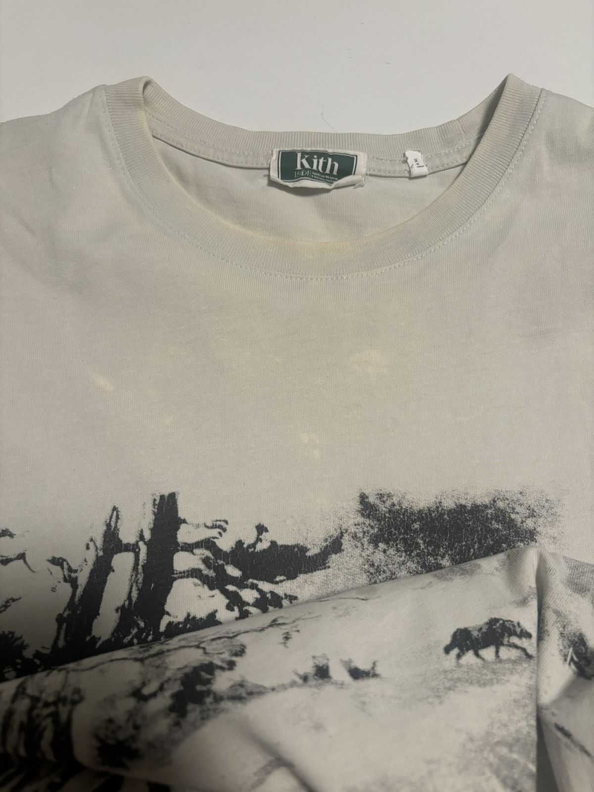 Kith Kith x AMNH Wolves Vintage Tee - Concrete Size US M / EU 48-50 / 2 - 4 Thumbnail