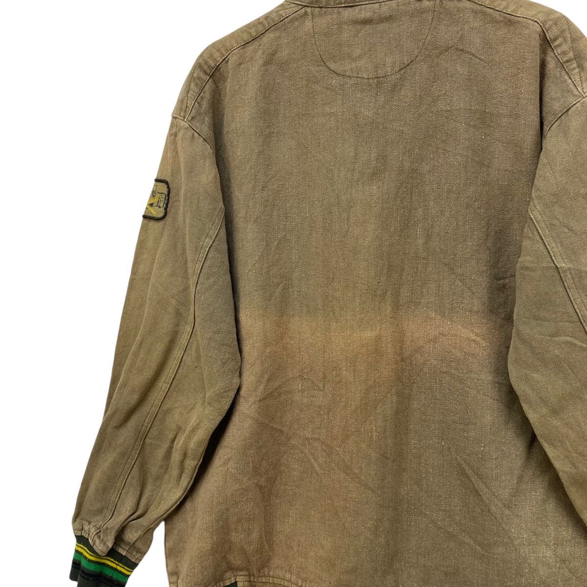 Bob Marley × Rap Tees × Vintage Vintage Heavy Cotton Chore Jacket Jamaica Flag Jacket Size US M / EU 48-50 / 2 - 7 Thumbnail