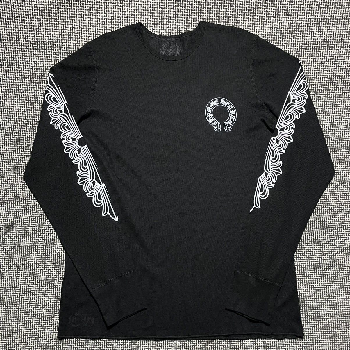 Chrome Hearts Crazy Faded Vintage 90s Chrome Hearts Floral LS Tee