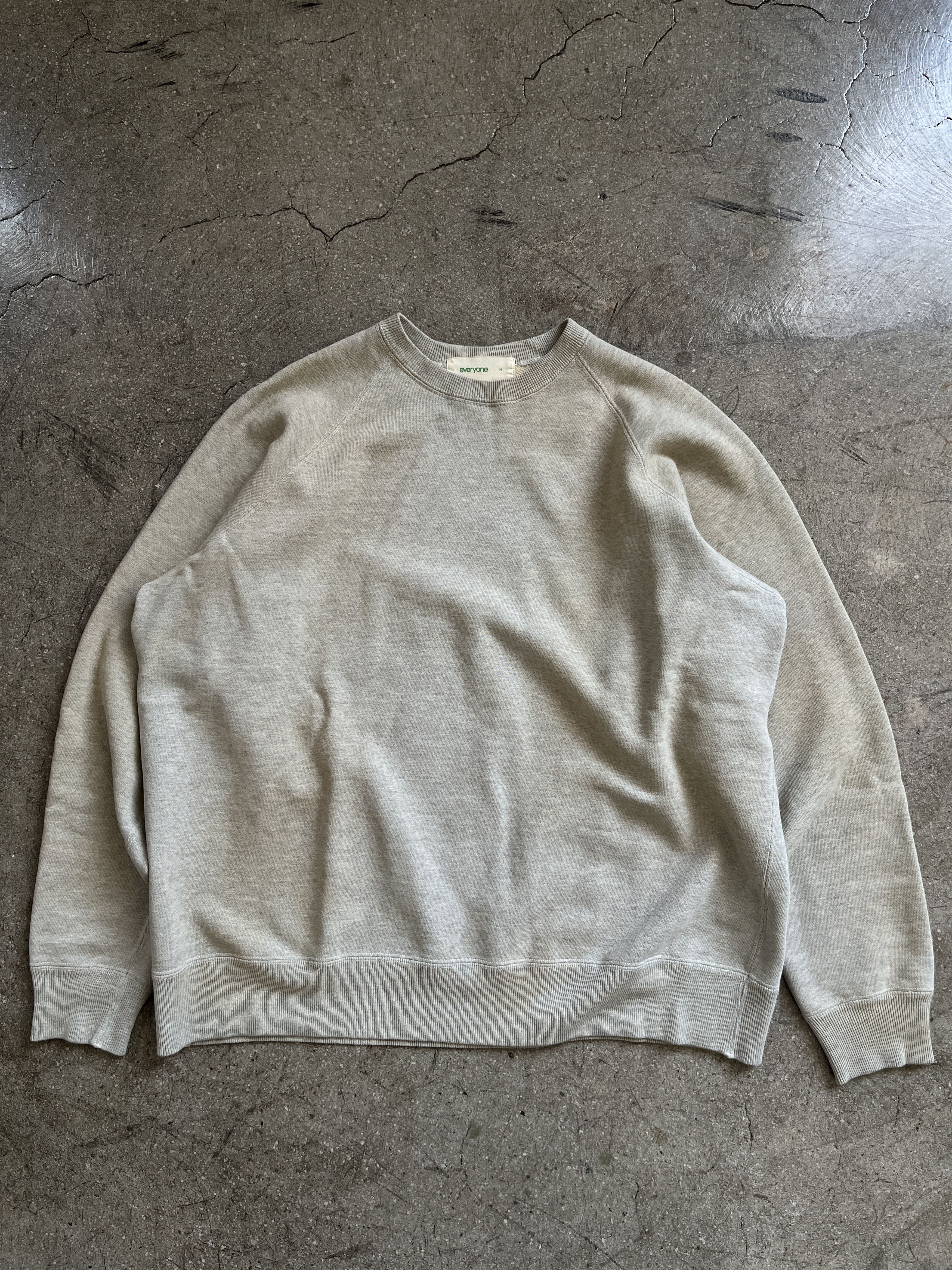 A.PRESSE A.PRESSE for everyone vintage crew sweat (GRAY) | Grailed