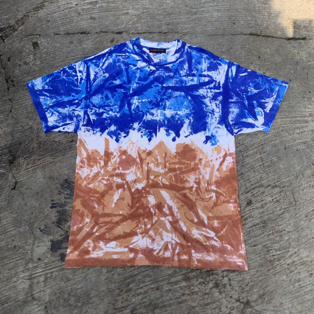 Vintage Ancient Forest Tie Dye Single Stitch Tshirt