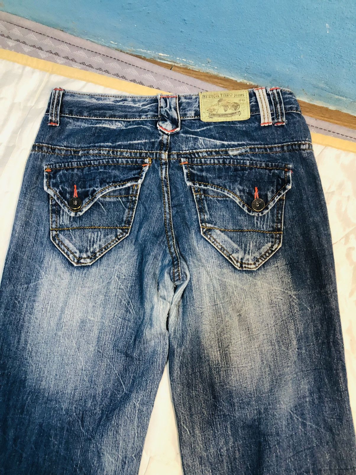 Japanese Brand AFT Distressed Denim Jeans (10) Size US 30 / EU 46 - 12 Thumbnail