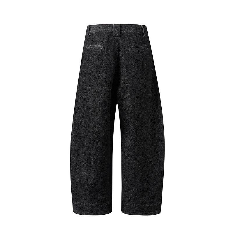 Jean High street washed loose wide-leg classic scimitar jeans Size US 32 / EU 48 - 2 Thumbnail