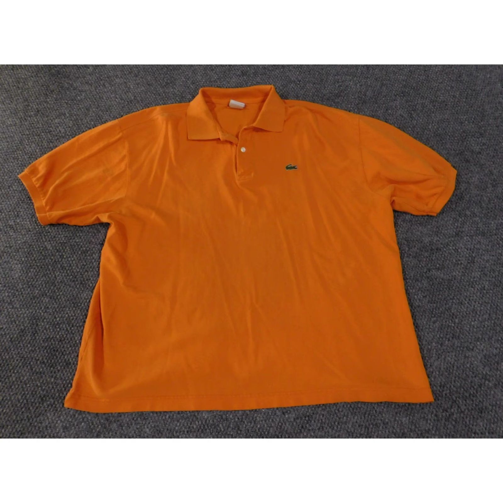 Lacoste Lacoste Polo Shirt Mens 4XL Orange Short Sleeve Pique Cotton Crocodile Logo Shirt Size US XXL / EU 58 / 5 - 3 Thumbnail