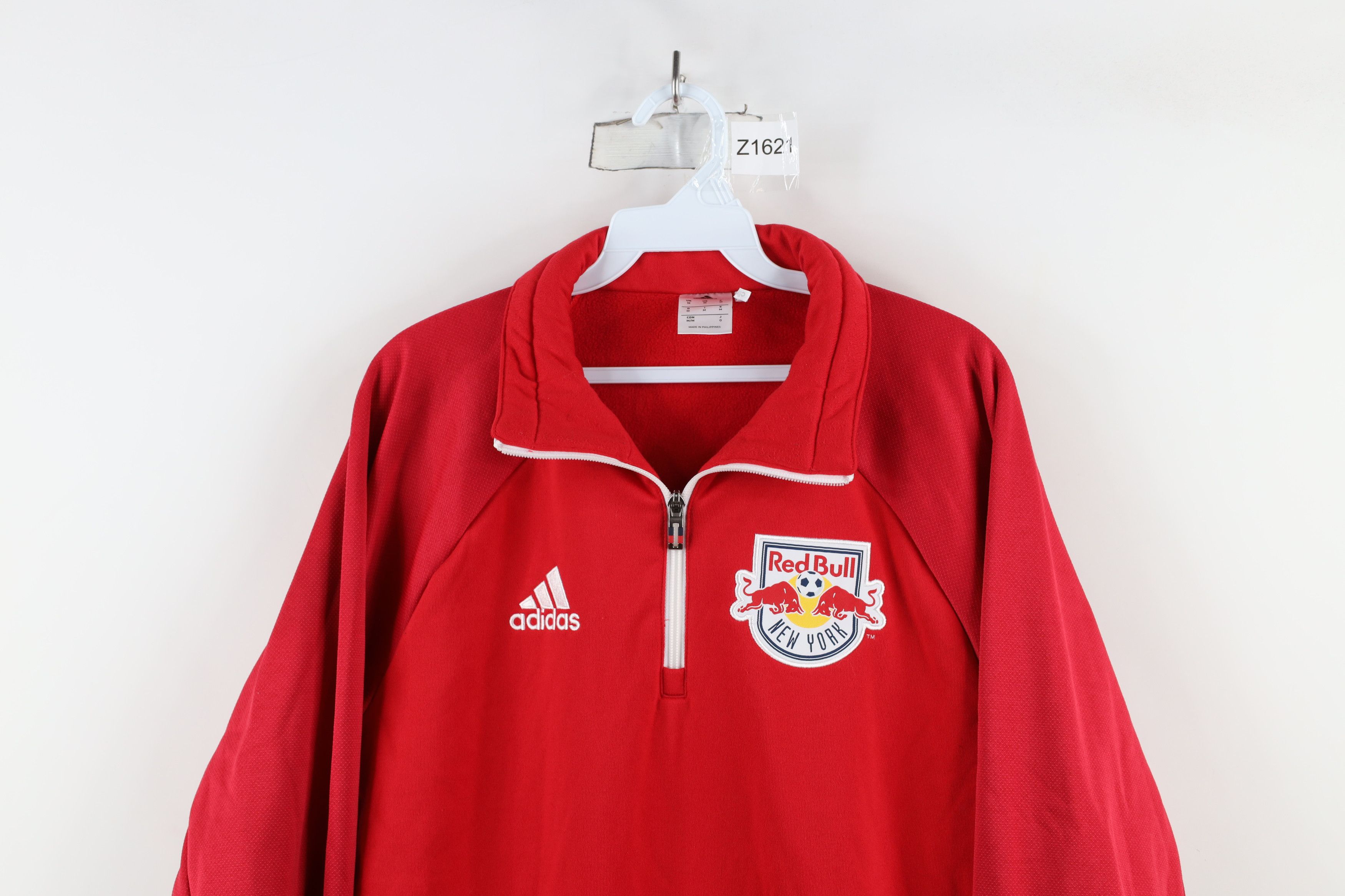 Adidas × Vintage Adidas Spell Soccer New York Red Bull Half Zip Sweatshirt Size US M / EU 48-50 / 2 - 2 Thumbnail