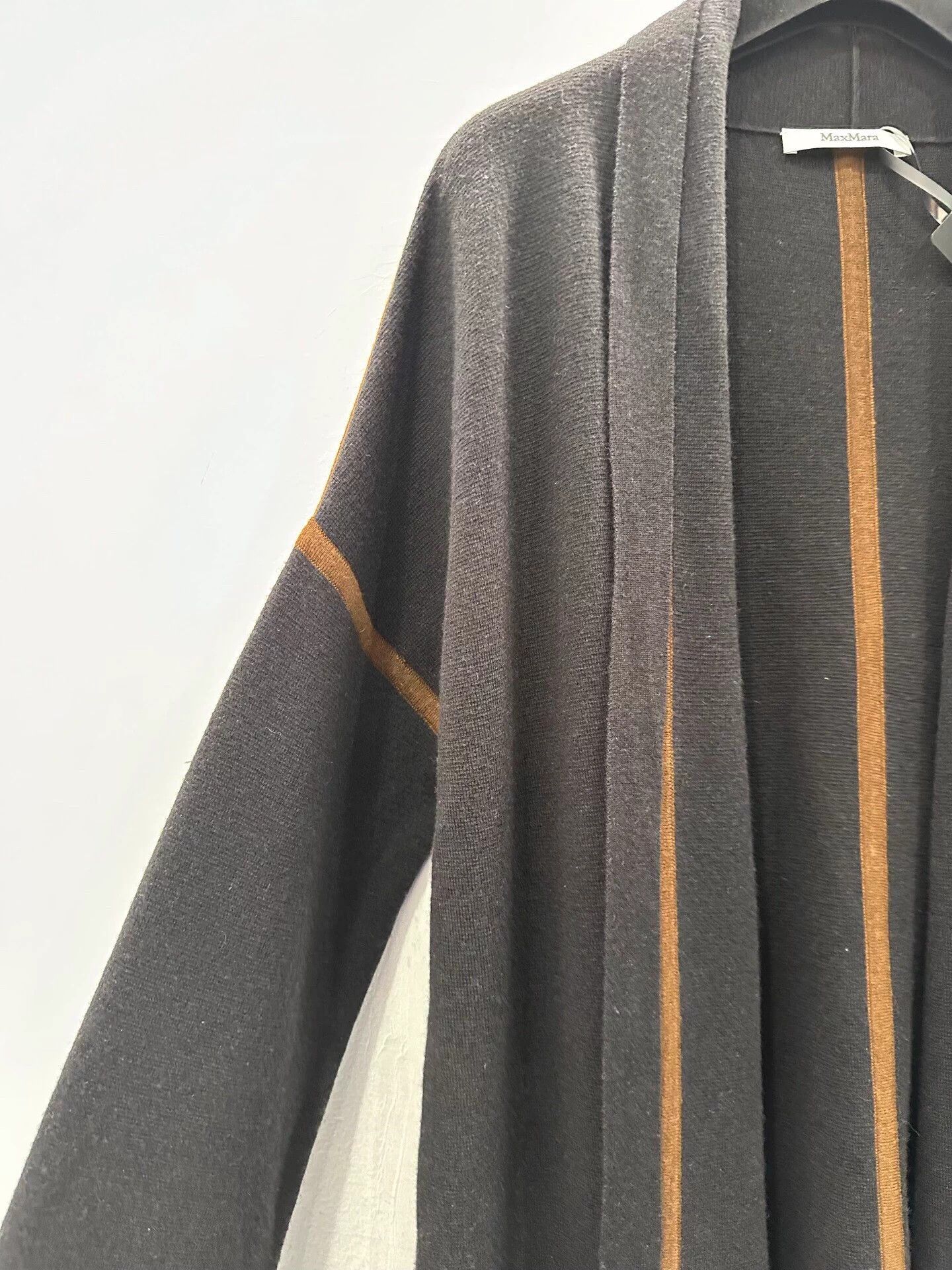Max Mara MaxMara brown stripe blk laces wool coat women's M Size M / US 6-8 / IT 42-44 - 3 Thumbnail