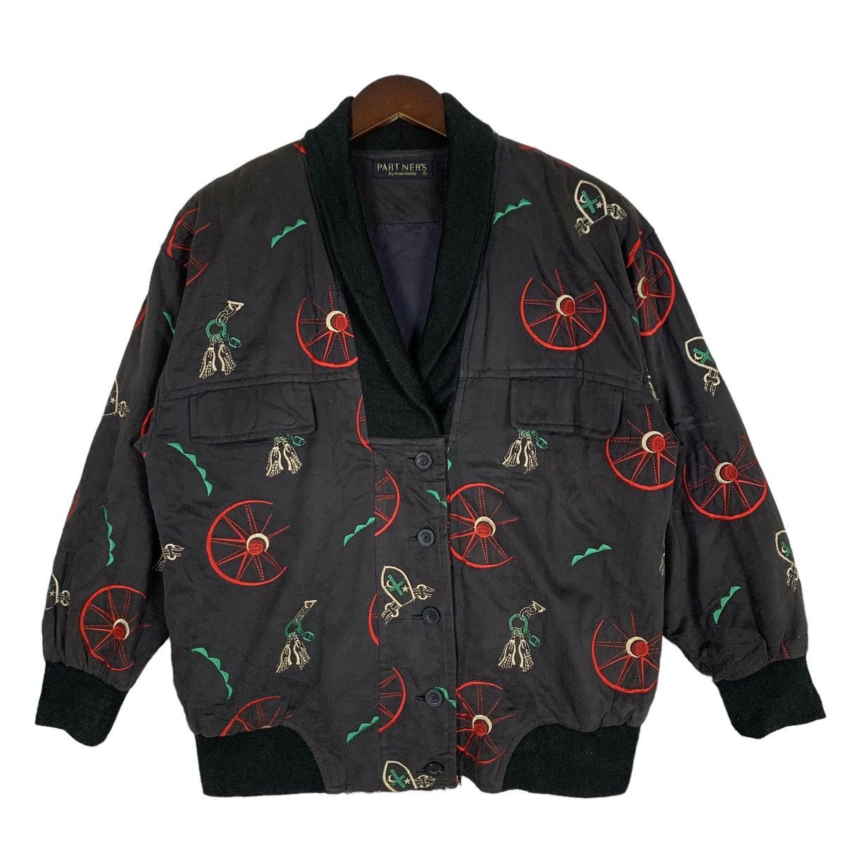 Vintage Partners by Mode Vallie Souvenir BomberJacket SizeM