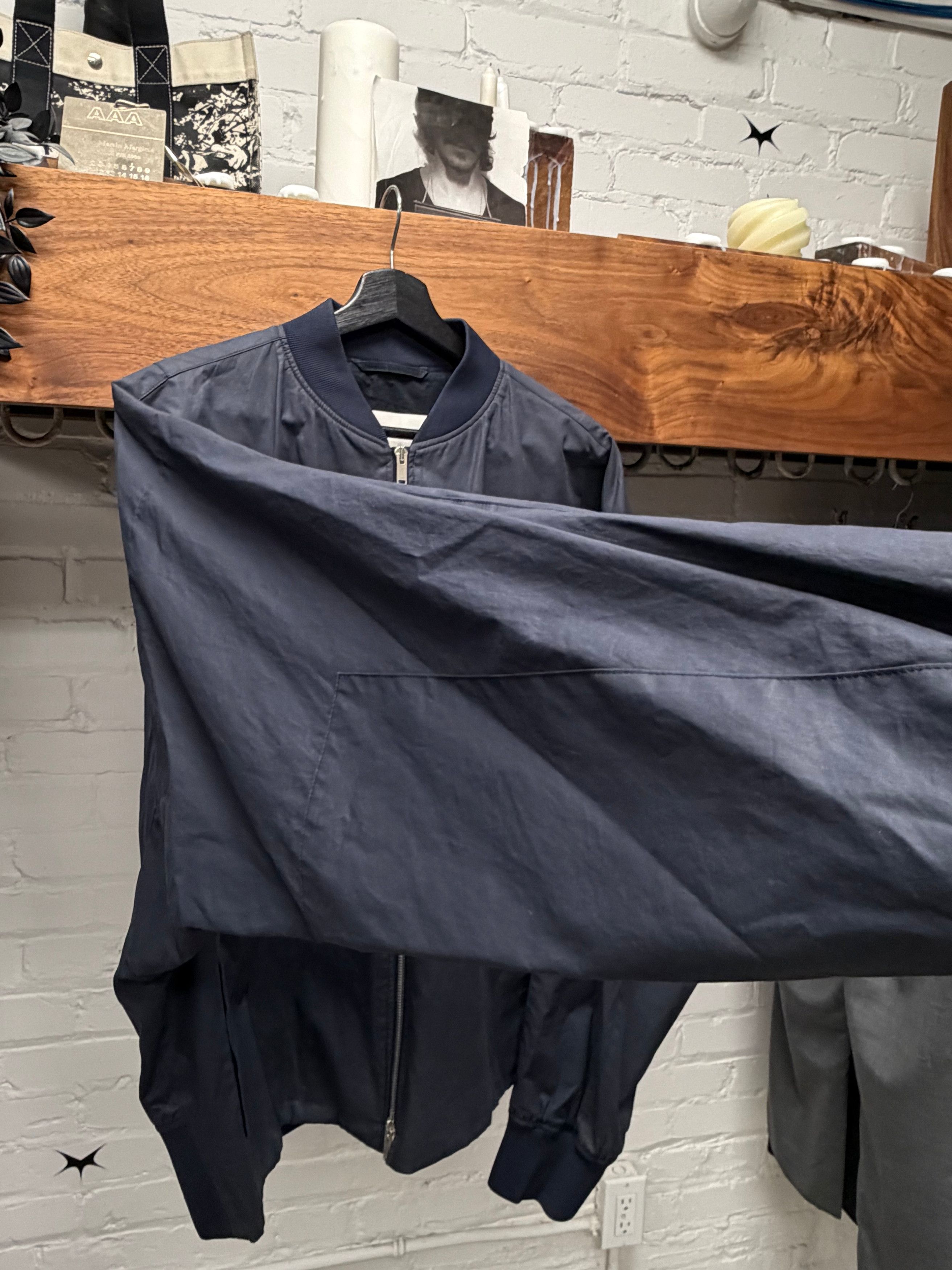 Jil Sander Jil Sander Military Inspired Navy Blue ‘Shell’ Light Bomber Jacket Size US M / EU 48-50 / 2 - 2 Thumbnail