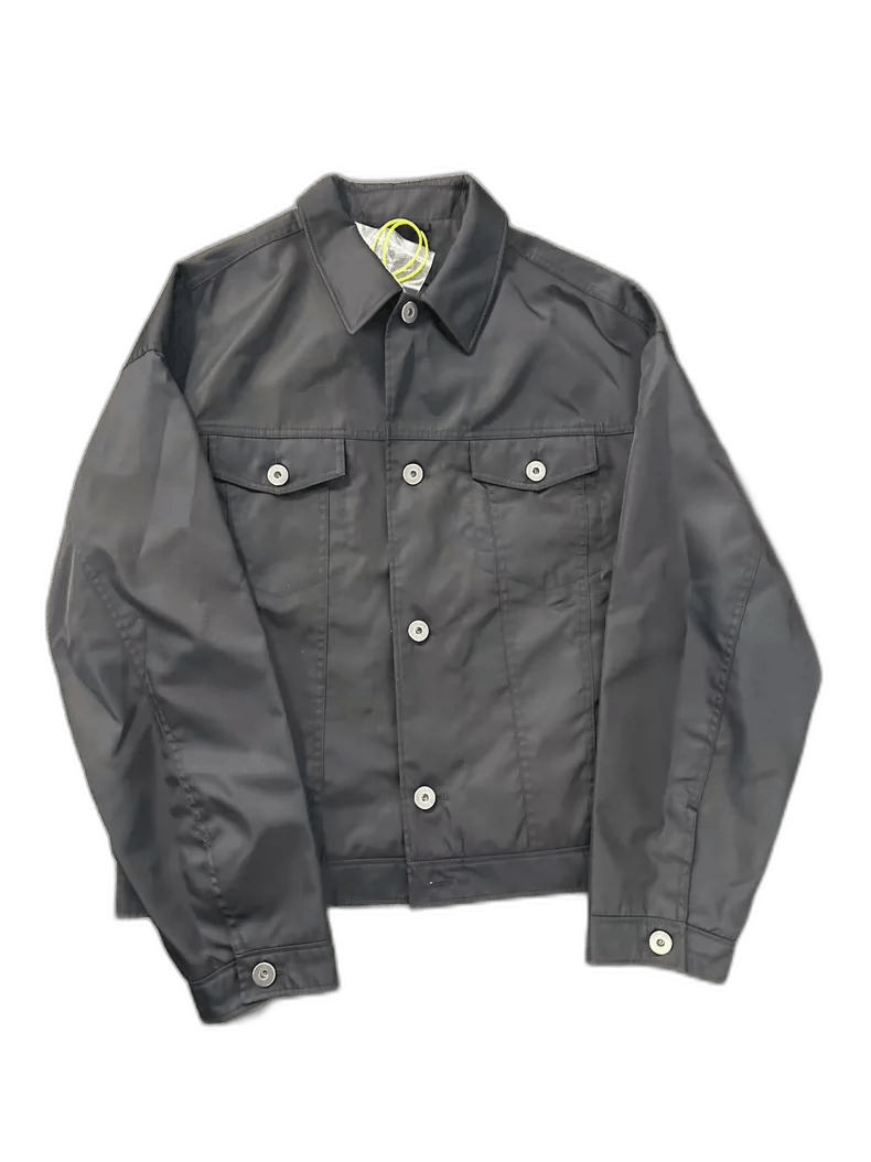 Prada PRADA Men's Black Jacket with Triangle Logo Size US XL / EU 56 / 4 - 1 Thumbnail
