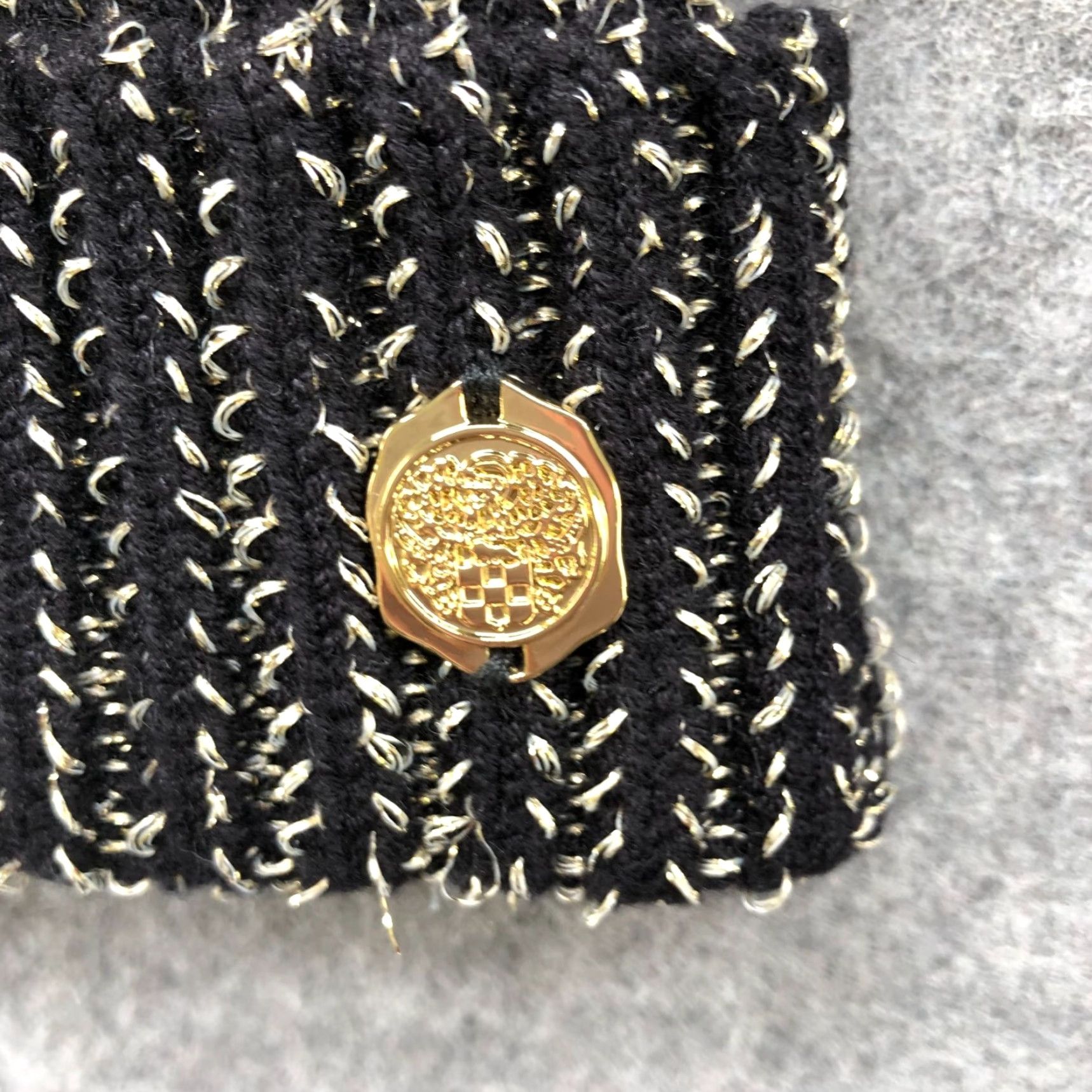 Vince Camuto Vince Camuto Womens Winter Scarf Hat Set Knit Infinity Beanie Black Gray Chunky Bohemian Size ONE SIZE - 5 Thumbnail
