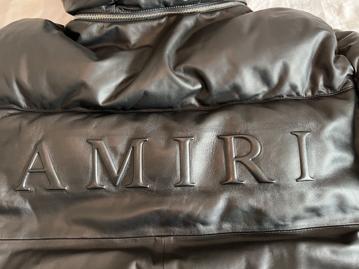 Amiri Amiri leather down Puffa jacket Size US L / EU 52-54 / 3 - 19 Thumbnail