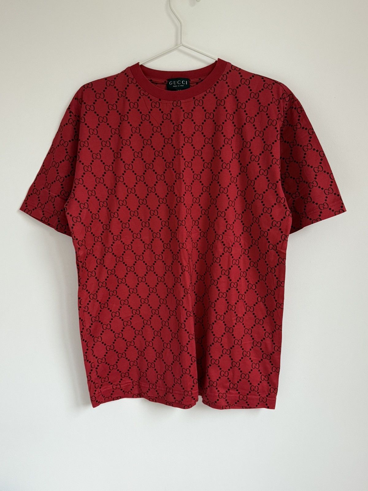 Gucci Gucci Tom Ford era monogram GG Red T-Shirt Size US M / EU 48-50 / 2 - 1 Thumbnail