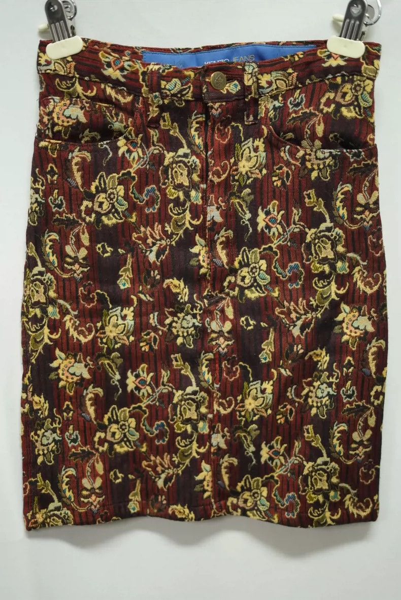 Kenzo KENZO Vintage grass and wood half length dress Size 24" / US 00 / IT 34 - 8 Thumbnail