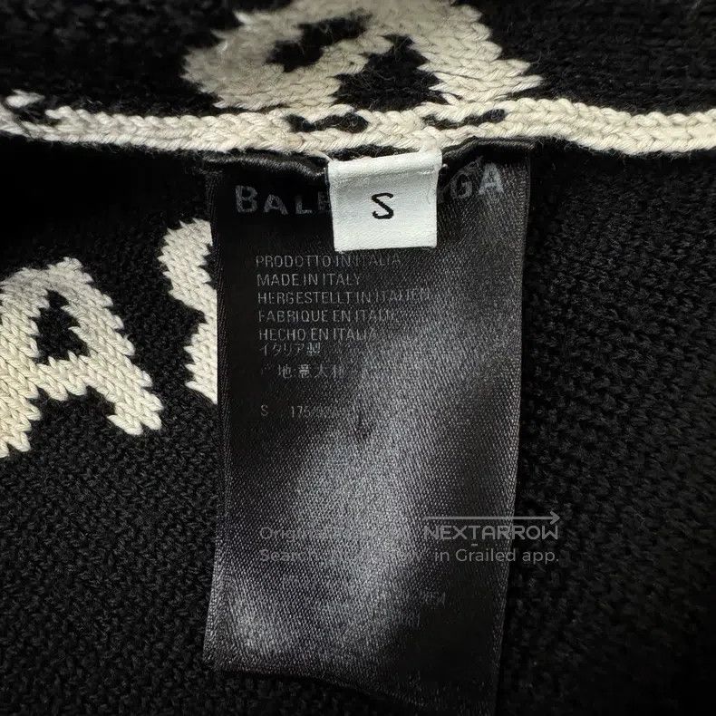 Balenciaga Balenciaga Light Beige Fully Printed Sweater Size US S / EU 44-46 / 1 - 4 Thumbnail