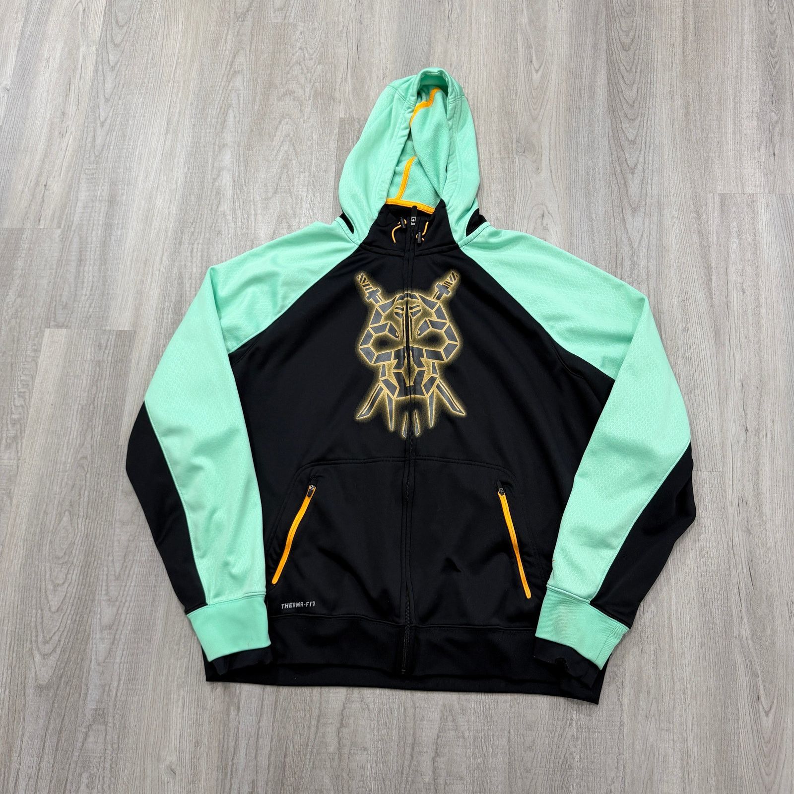 Nike Nike Kobe Bryant Mamba Hoodie Mens 2XL Black Teal Full Zip Size US XXL / EU 58 / 5 - 1 Thumbnail