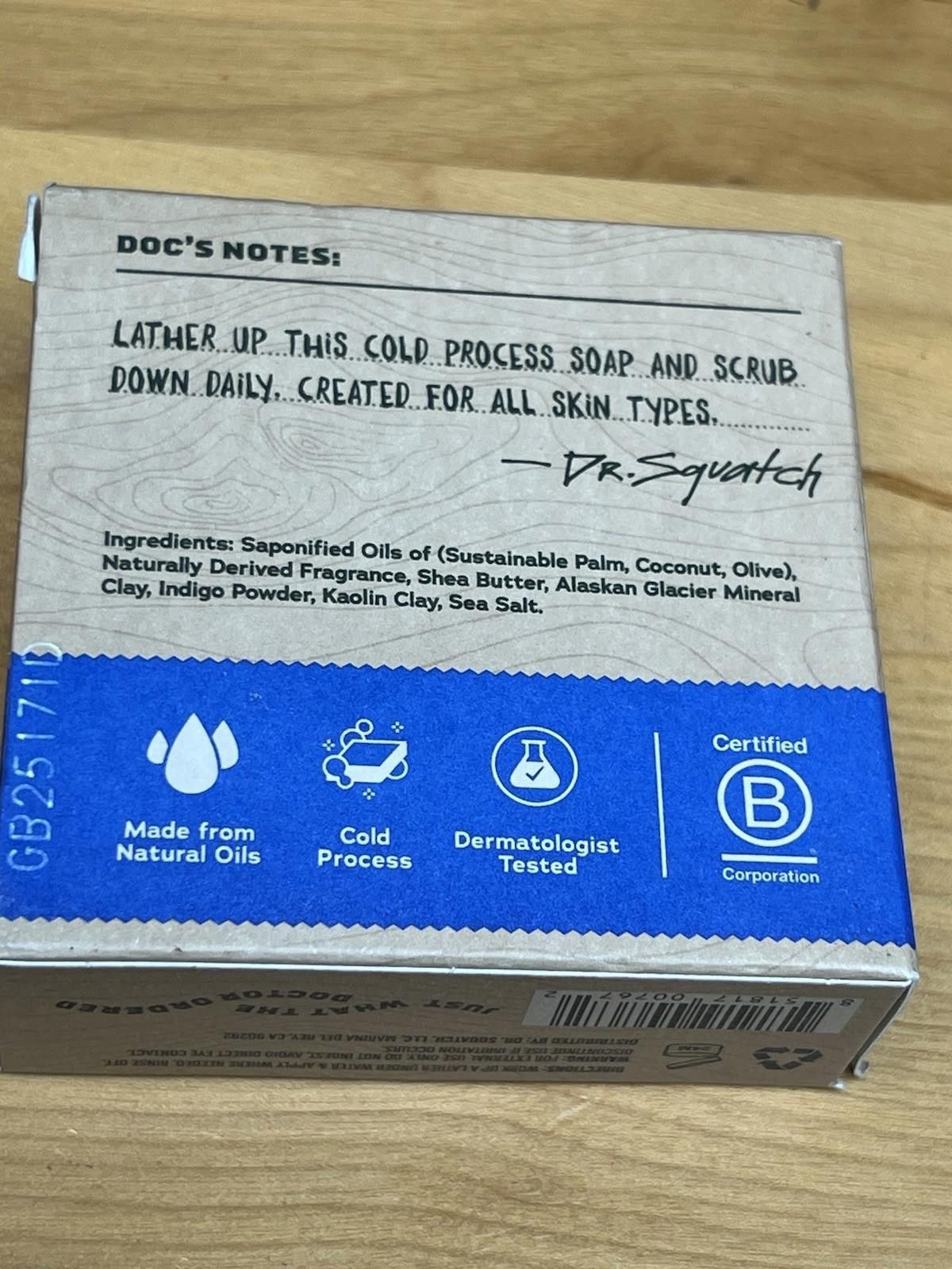 Other Dr Squatch Men's Natural Soap Fresh Falls 5 oz bar Size ONE SIZE - 4 Thumbnail