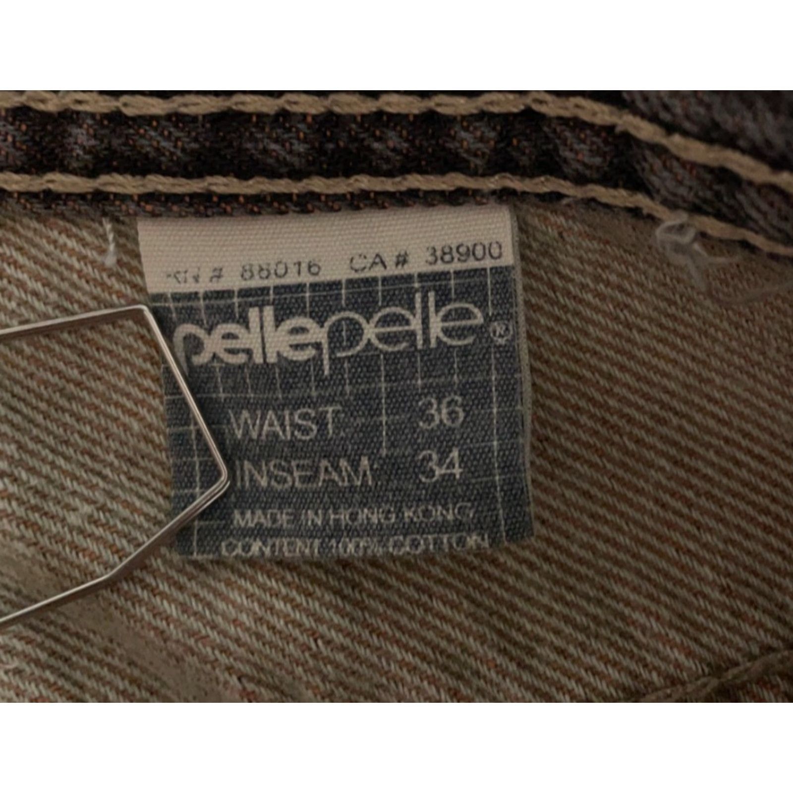 Pelle Pelle VINTAGE Pelle Pelle Baggy Fit Jeans Men 36 x 34 Dark Gray Streaky Loose Straight 90s Hip Hop Retro Jeans Mens Size US 36 / EU 52 - 4 Thumbnail
