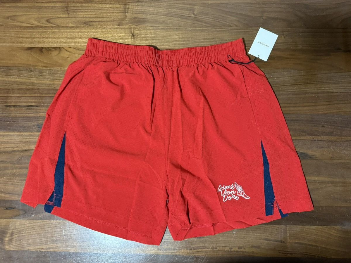 Aime Leon Dore Aime Leon Dore ALD Wingfoot Running Short Cherry Red Large Size US 34 / EU 50 - 1 Thumbnail