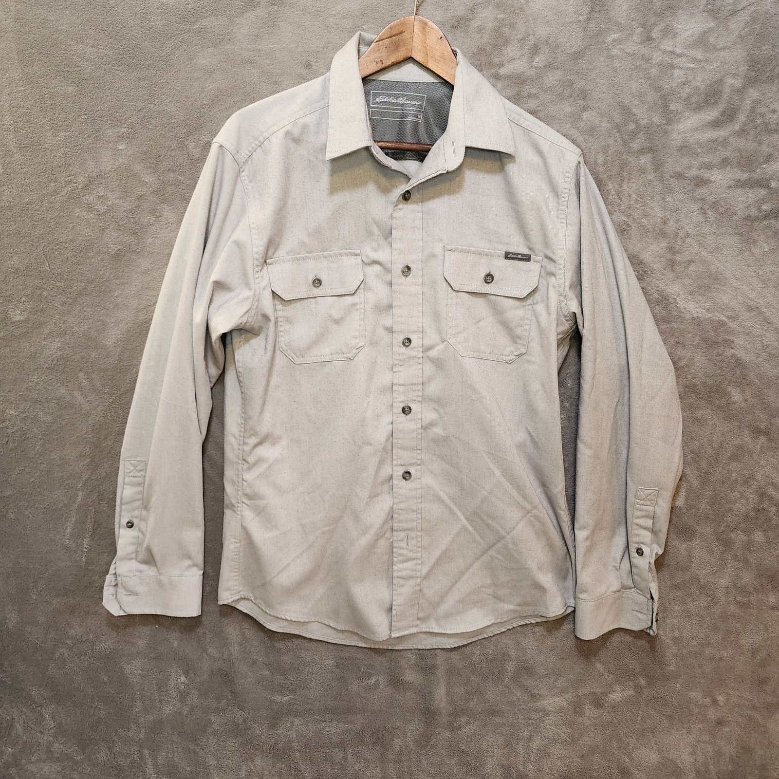 Eddie Bauer Eddie Bauer Men M Gray Long Sleeve Button-Up T-Shirt Size US M / EU 48-50 / 2 - 2 Thumbnail