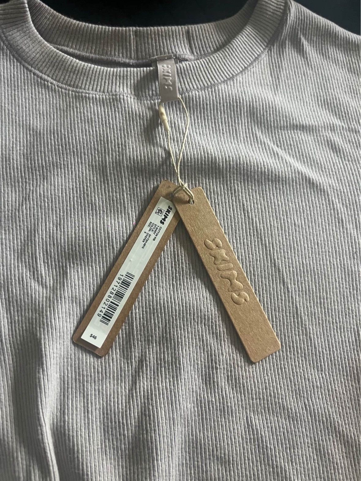 SKIMS Skims cotton jersey T-shirt Size S / US 4 / IT 40 - 3 Thumbnail