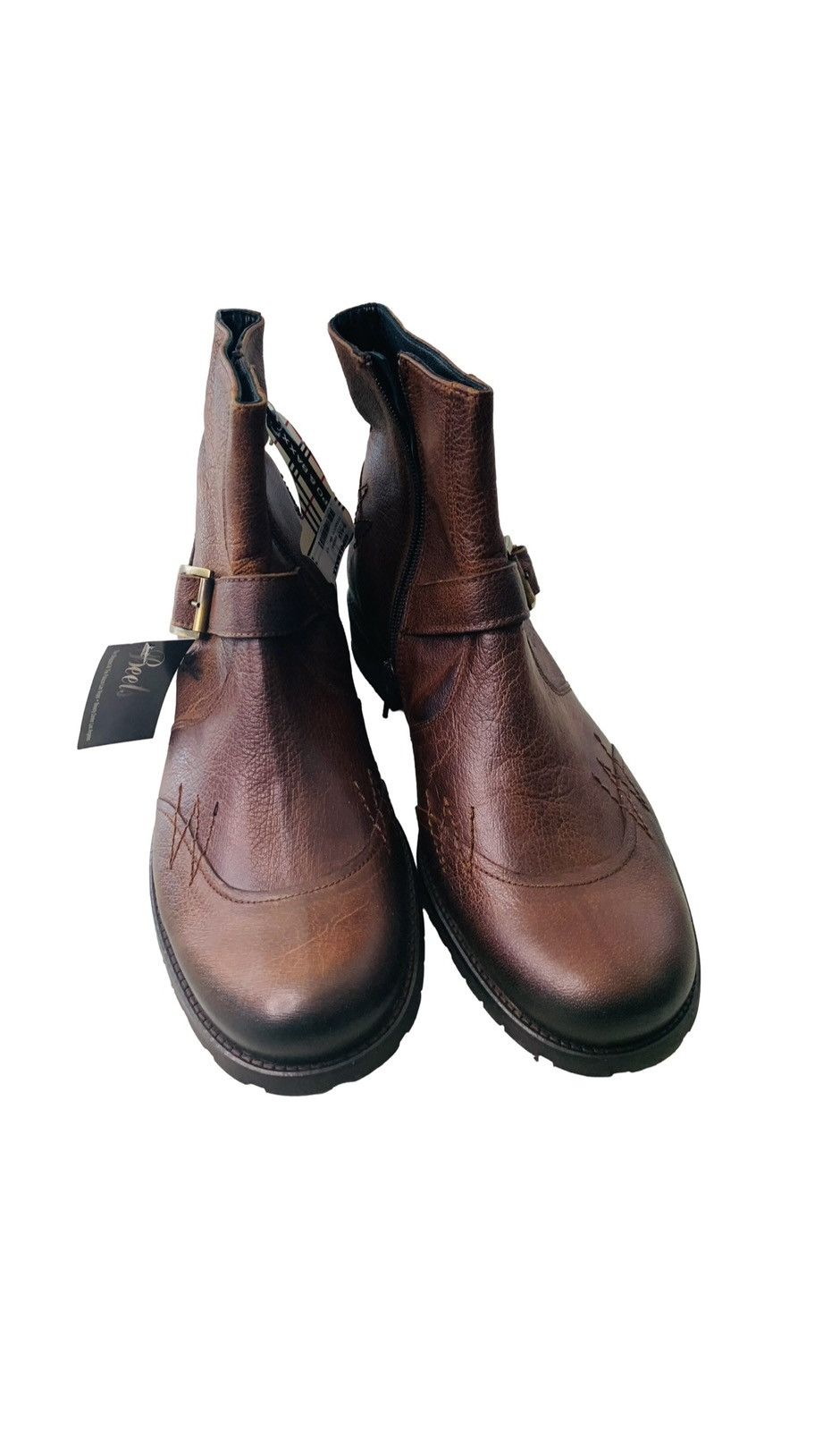 Vintage Brown leather boots with classic touch Size US 10 / EU 43 - 2 Thumbnail