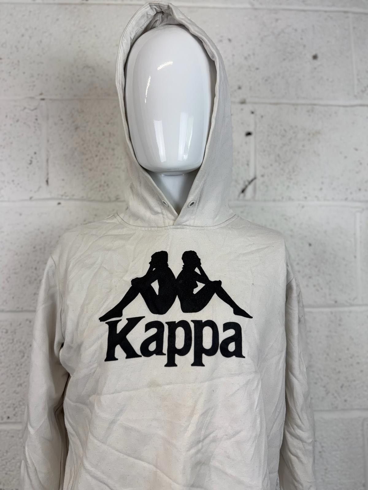 Kappa Kappa White Hoodie with Logo Print Mens Size M Size US M / EU 48-50 / 2 - 2 Thumbnail