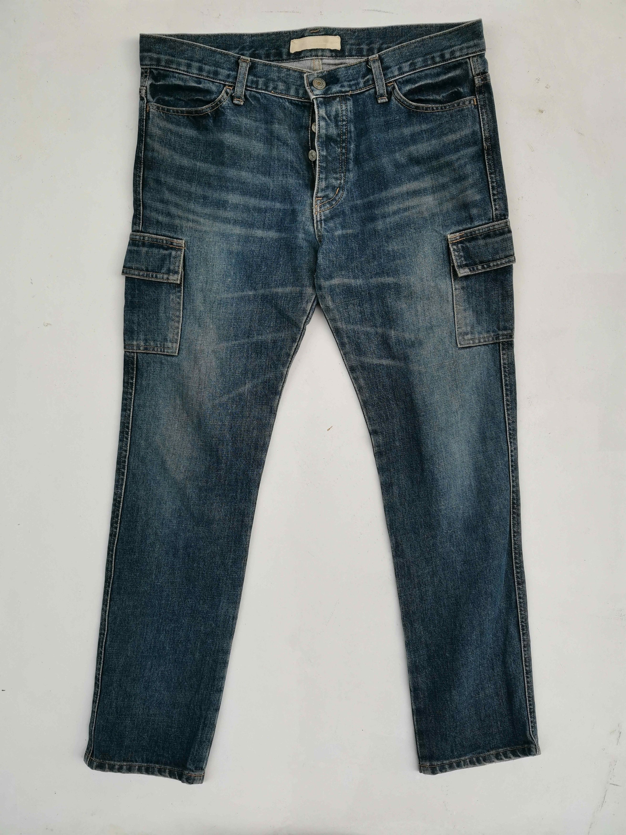 Japanese Brand International World Jeans Tactical Cargo Multipocket Pants Size US 33 - 1 Thumbnail