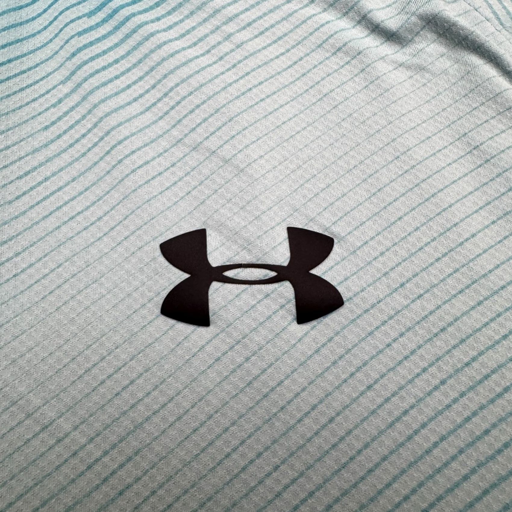 Under Armour Under Armour HeatGear Polo Shirt Mens L Blue Geometric Print Short Sleeve Polo Size US L / EU 52-54 / 3 - 6 Thumbnail