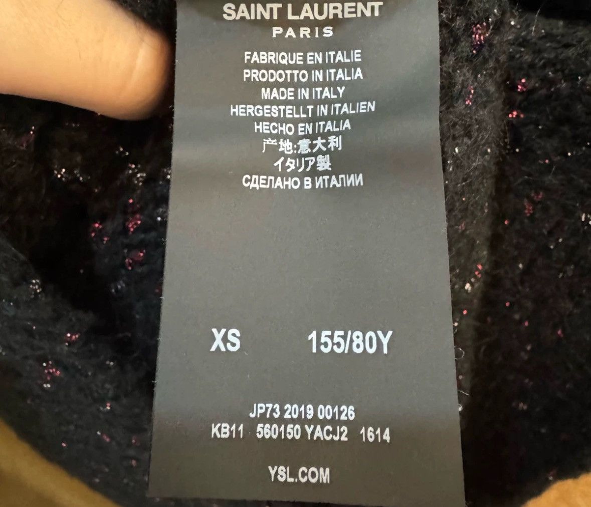 Saint Laurent Paris × Yves Saint Laurent Saint Laurent sweater 2412-Nextarrow Size US XS / EU 42 / 0 - 4 Thumbnail