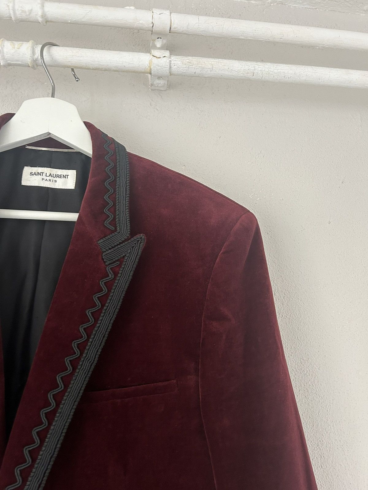 Saint Laurent Paris FW18 Saint Laurent Western Velvet Blazer rrp $4k Size US M / EU 48-50 / 2 - 6 Thumbnail