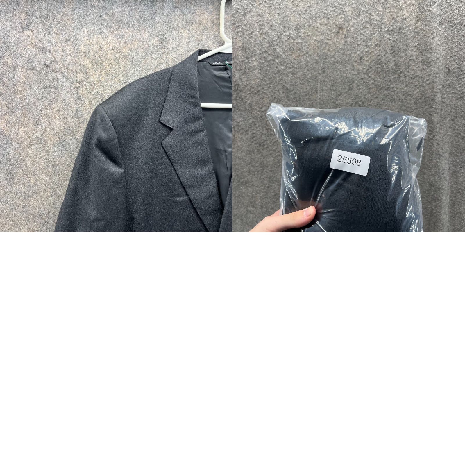 Canali Canali Blazer Men 48US/58R Black Wool Single-Breasted Two-Button Italy Vintage? No, Regular Size 48R - 9 Thumbnail