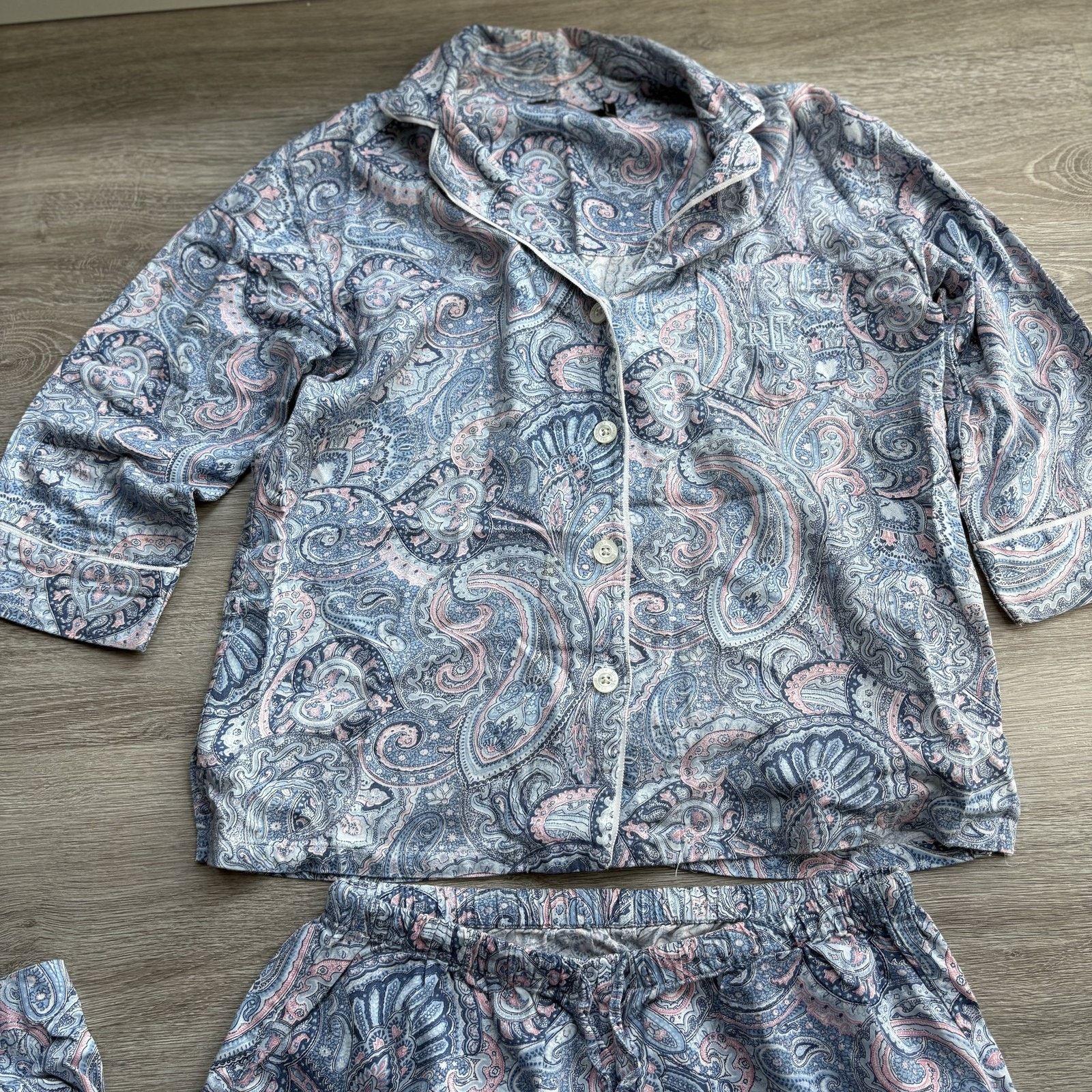 Lauren Ralph Lauren Lauren Ralph Lauren Women's Pajama Set PS Paisley Button Size 30" / US 8 / IT 44 - 2 Thumbnail