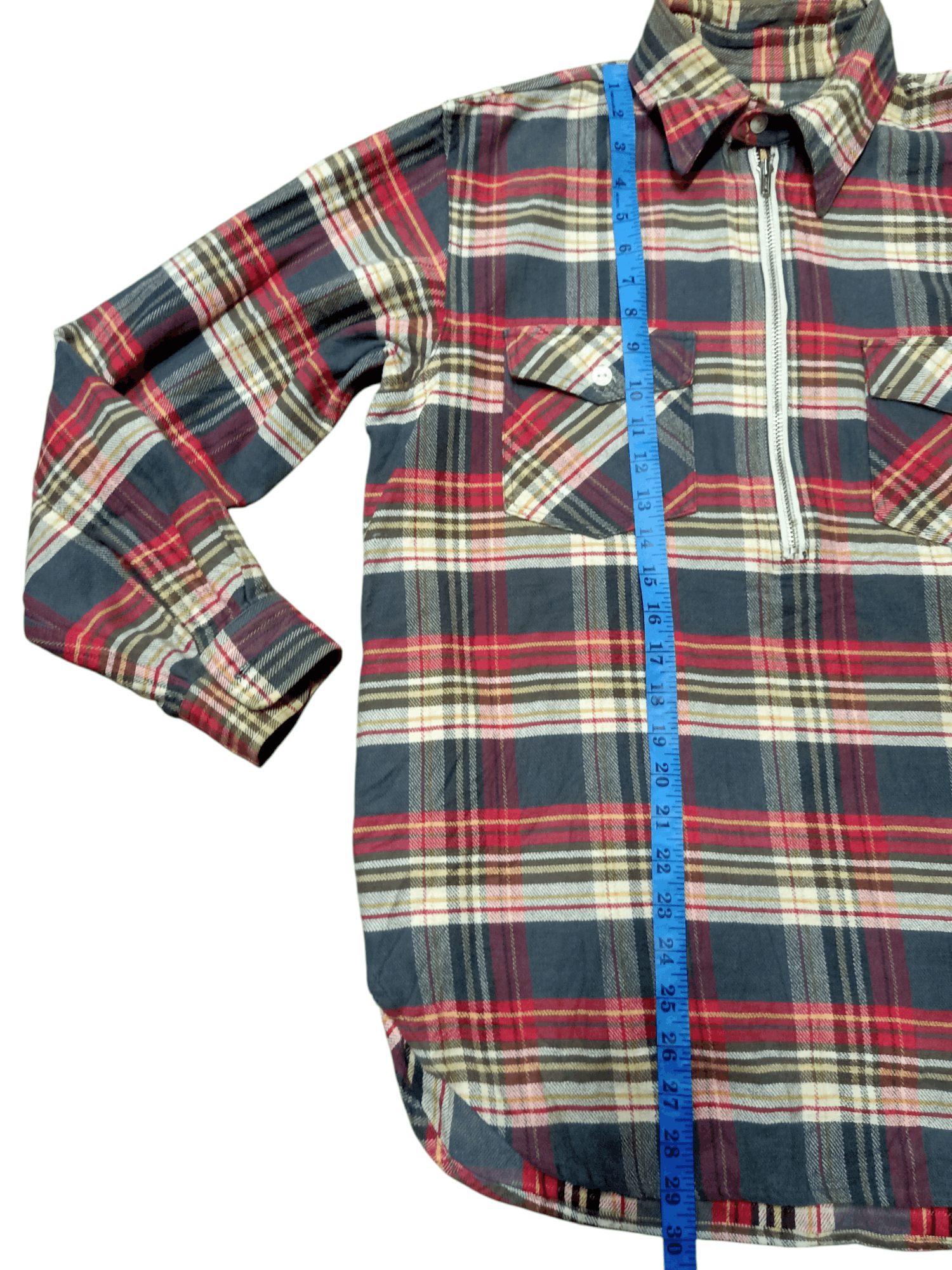 Japanese Brand × Sugar Cane × Vintage SugarCane Vintage Flanel HaflZipper Heavyduty Size US L / EU 52-54 / 3 - 5 Thumbnail