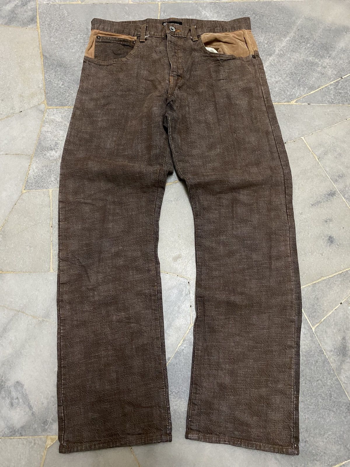Japanese Brand Archive CNCV Concave Attempt Hybrid Corduroy Pants Size US 32 / EU 48 - 2 Thumbnail