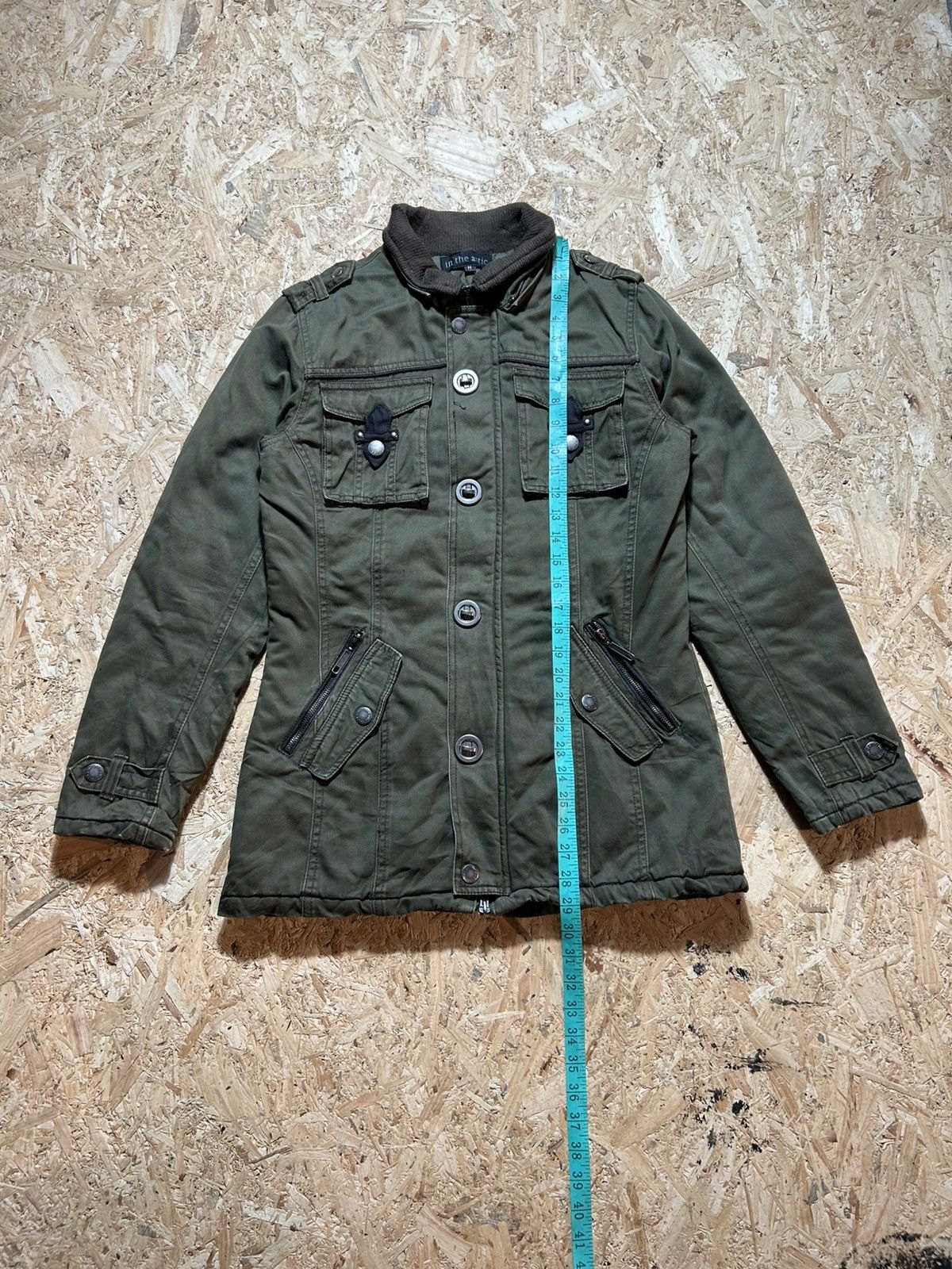 In The Attic In The Attic Olive Green Military Style Jacket Size US M / EU 48-50 / 2 - 22 Thumbnail