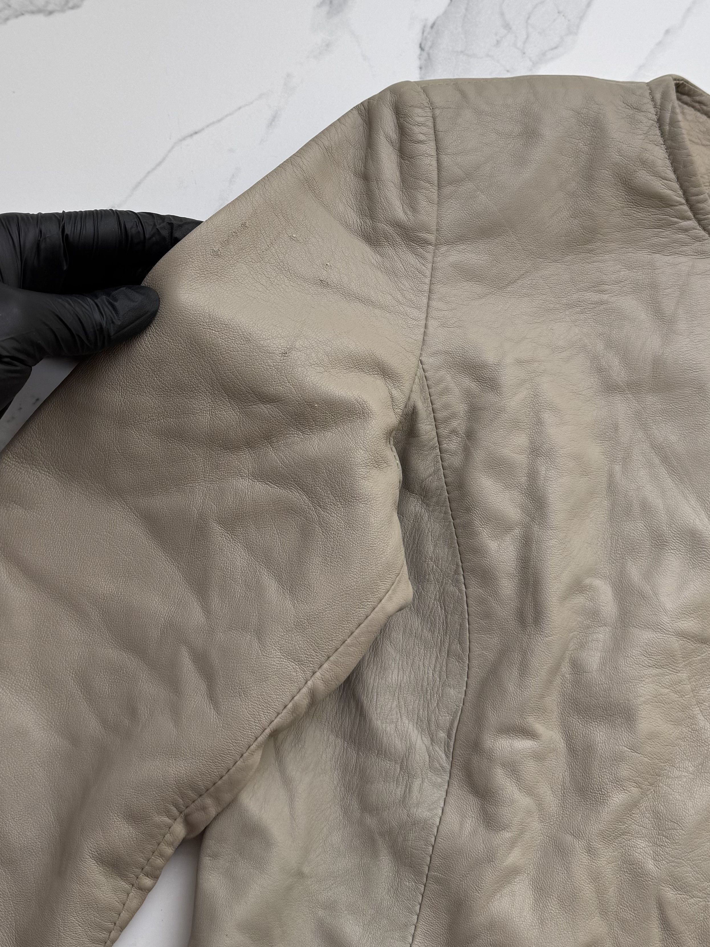 Genuine Leather Vintage Leather Jacket Women Belted Fitted Zip Minimalist Size S / US 4 / IT 40 - 6 Thumbnail