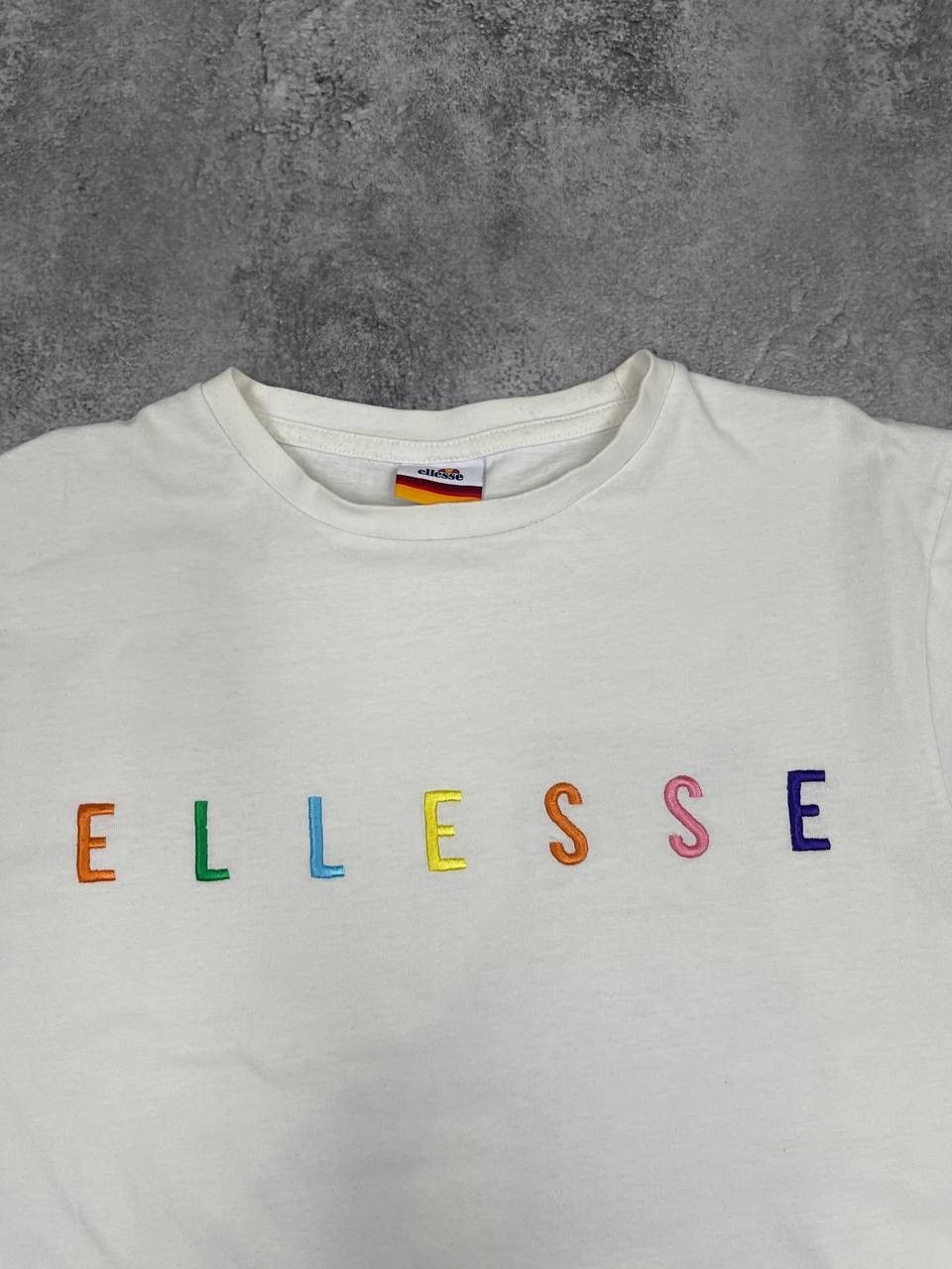 Ellesse Ellesse Men Cotton T-Shirt White Size M Size US M / EU 48-50 / 2 - 2 Thumbnail