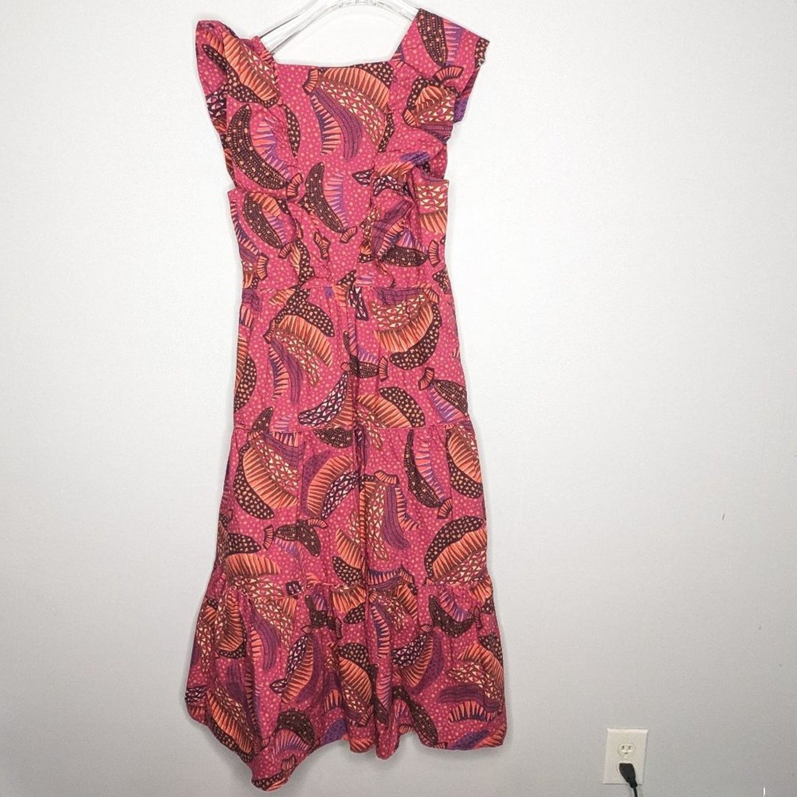 Farm Rio Farm Rio Pink Wild Banana Print Midi Dress New with Defect M Size M / US 6-8 / IT 42-44 - 12 Thumbnail