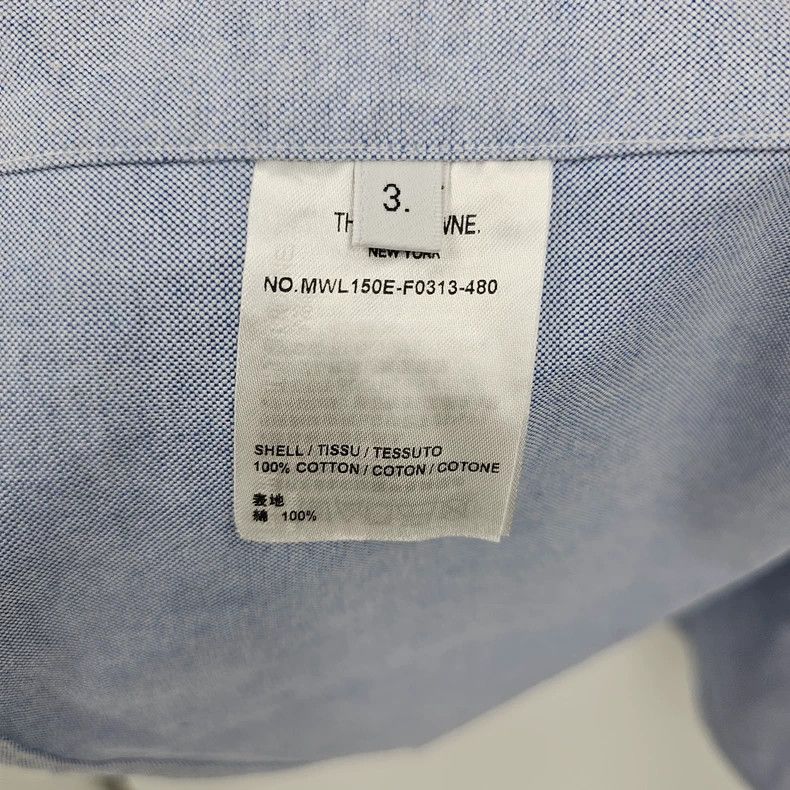 Thom Browne Thom browne Blue pocket striped shirt 2503-Nextarrow Size US L / EU 52-54 / 3 - 4 Thumbnail