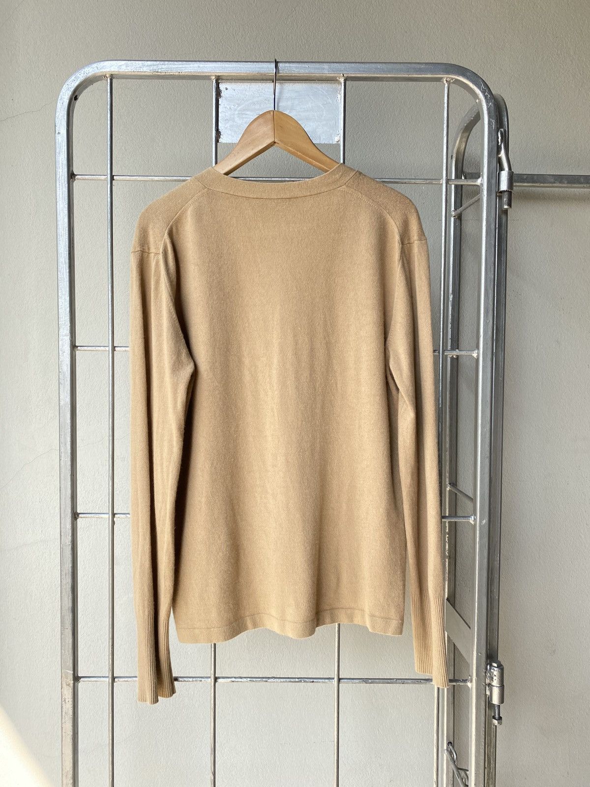 Marella MARELLA Brown Soft Knit Deep-V Cardigan Size M / US 6-8 / IT 42-44 - 12 Thumbnail
