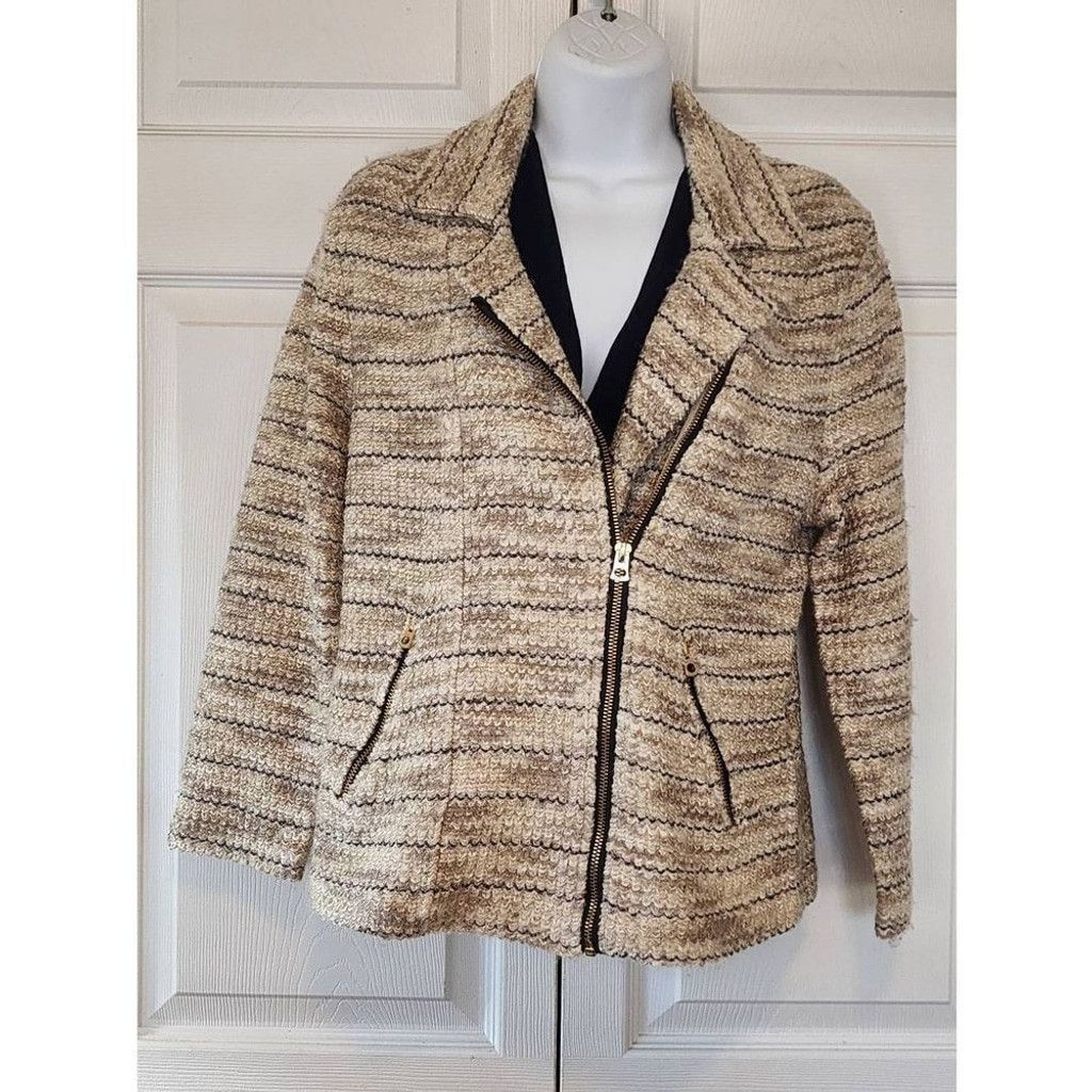 Lucky Brand Lucky Brand Tan Blazer Size L / US 10 / IT 46 - 2 Thumbnail