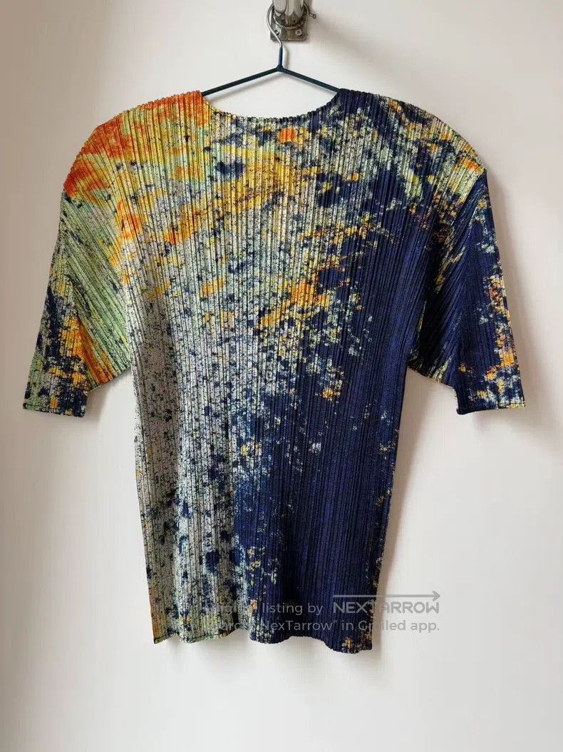 Issey Miyake Issey Miyake Star Print Short Sleeve Top Size L / US 10 / IT 46 - 3 Thumbnail